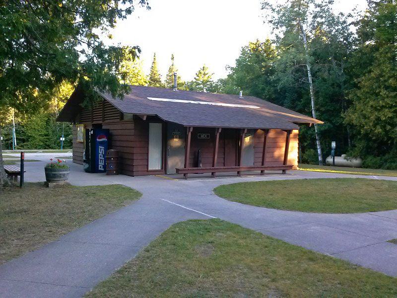 the bath house at cheboygan state park